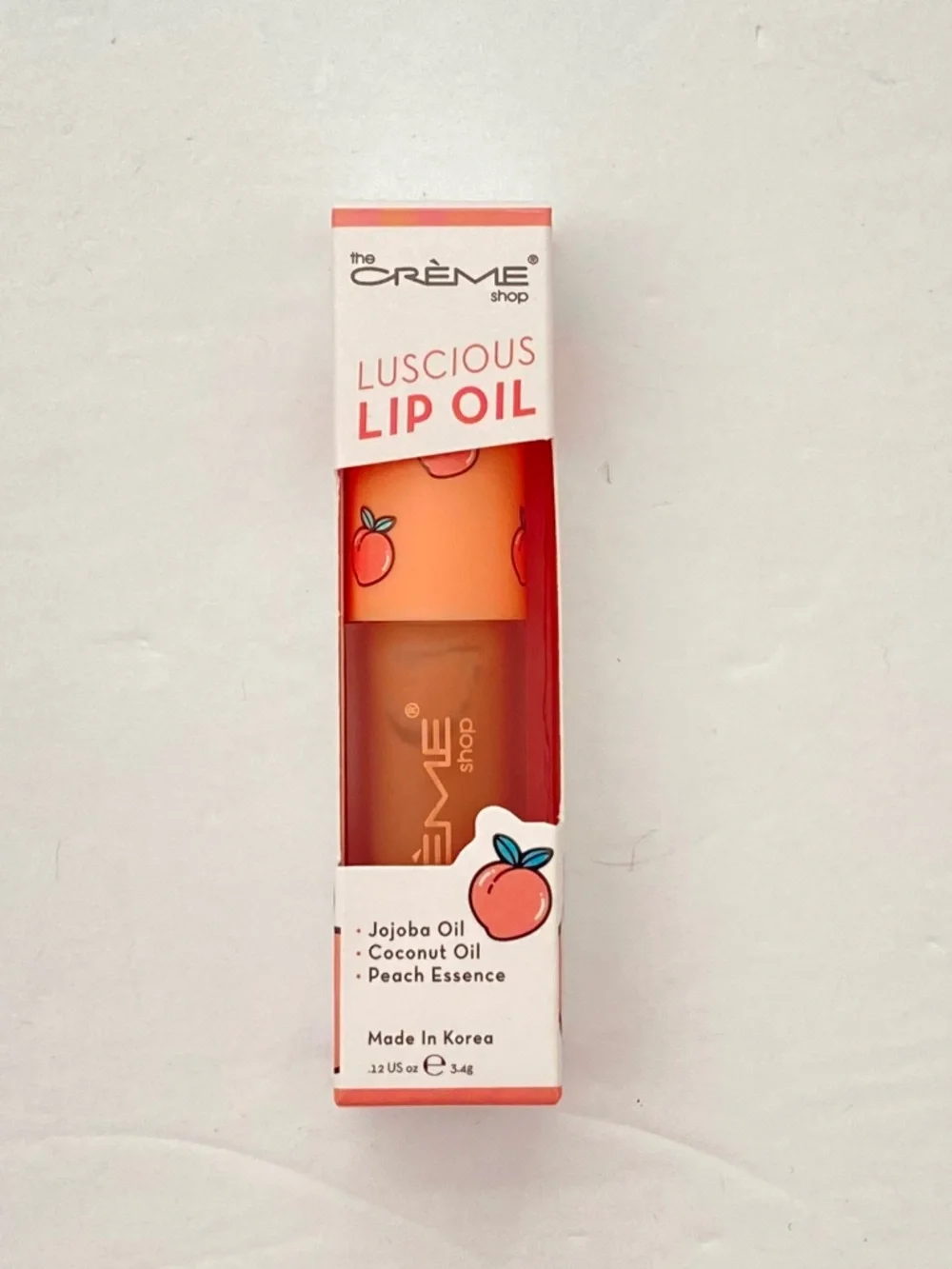 New 🍑 The Crème Shop Moisturizing Lip Gloss – Peach Cobbler 🍑